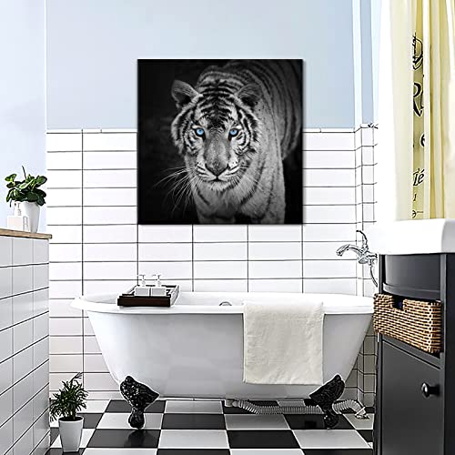 White Tiger Blue Eyes | Diamond Painting