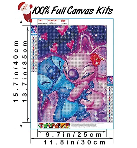 Stitch Hugs His Lover | Diamond Painting