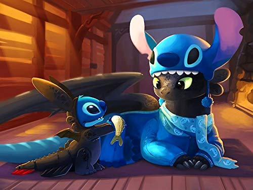 Stitch Is Playing With Friend | Diamond Painting