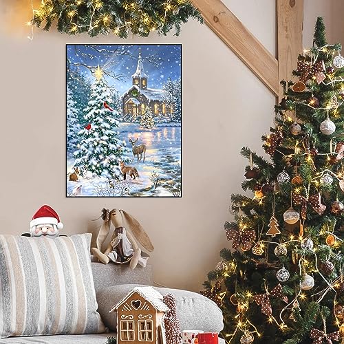 Snow Scene Christmas | Diamond Painting