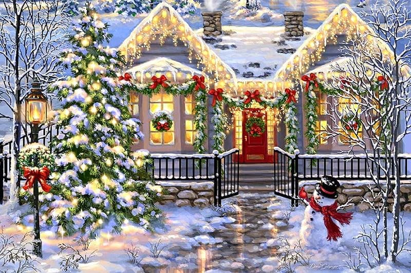 Christmas House | Diamond Painting