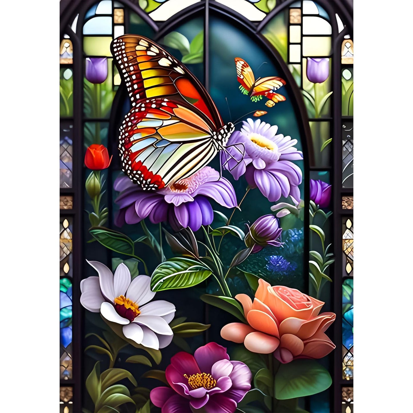 Beautiful Butterfly Flower | Diamond Painting
